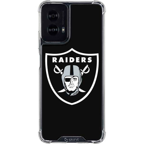 NFL Las Vegas Raiders Large Logo Moto G Power 5G (2024) Clear Case