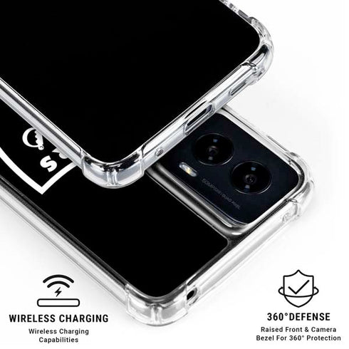 NFL Las Vegas Raiders Large Logo Moto G Power 5G (2024) Clear Case