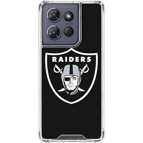 NFL Las Vegas Raiders Large Logo Moto G Power 5G (2025) Clear Case