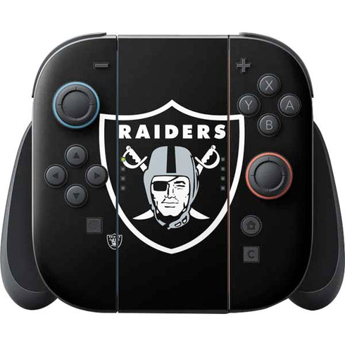 NFL Las Vegas Raiders Large Logo Nintendo Skins