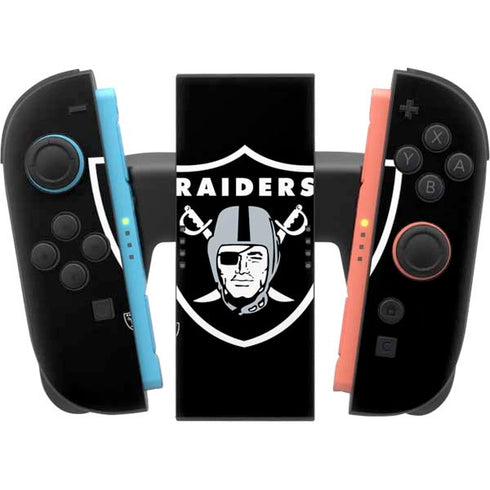 NFL Las Vegas Raiders Large Logo Nintendo Switch 2 (2025) Joy-Con Controller Skin