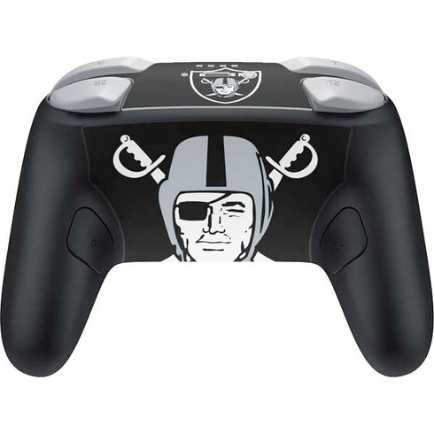 NFL Las Vegas Raiders Large Logo Nintendo Switch 2 (2025) Pro Controller Skin