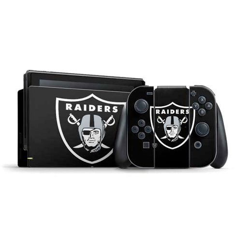 NFL Las Vegas Raiders Large Logo Nintendo Skins