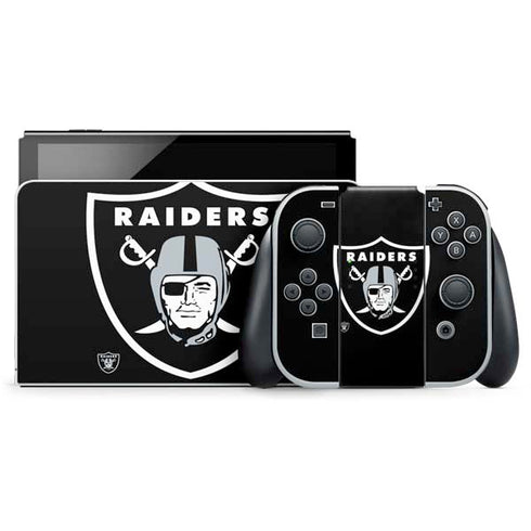NFL Las Vegas Raiders Large Logo Nintendo Skins