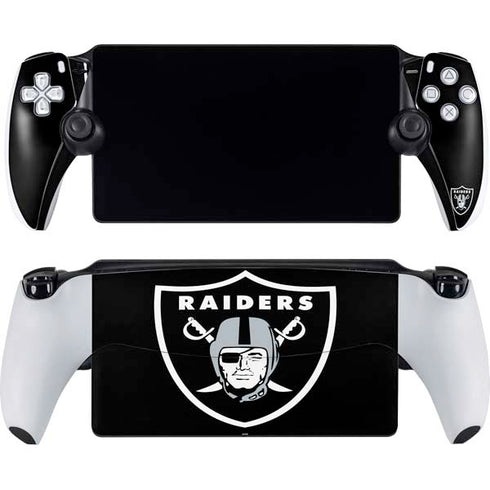 NFL Las Vegas Raiders Large Logo PlayStation Portal Remote Player Skin