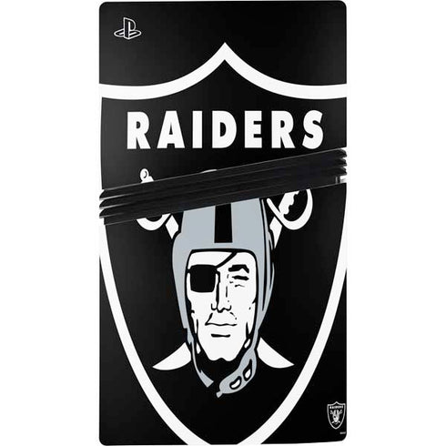 NFL Las Vegas Raiders Large Logo PS5 Pro Bundle Skin