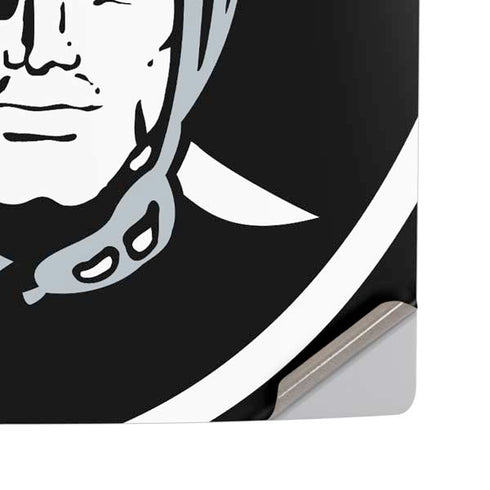 NFL Las Vegas Raiders Large Logo PS5 Pro Disk Console Skin
