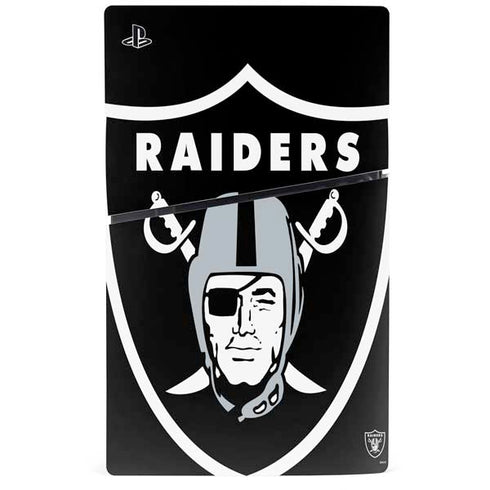 NFL Las Vegas Raiders Large Logo PS5 Slim Digital Edition Console Skin