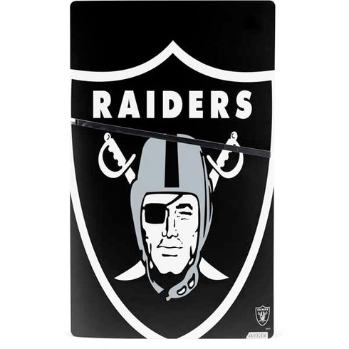 NFL Las Vegas Raiders Large Logo PS5 Slim Digital Edition Console Skin