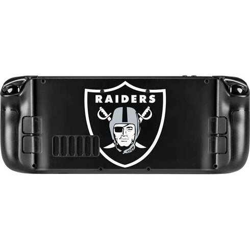 NFL Las Vegas Raiders Large Logo Steam Deck Handheld Gaming Computer Skin