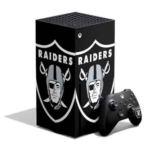 NFL Las Vegas Raiders Large Logo XBox Series X Digital Edition Bundle Skin