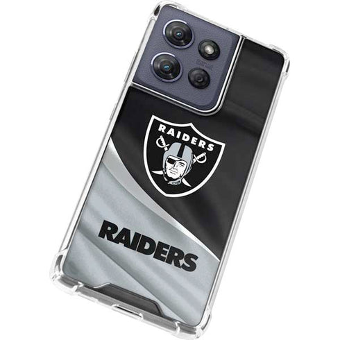 NFL Las Vegas Raiders Moto G 5G (2025) Clear Case