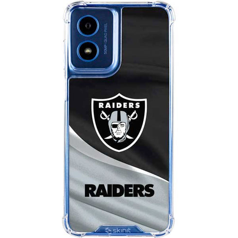 NFL Las Vegas Raiders Moto G 5G (2024) Clear Case