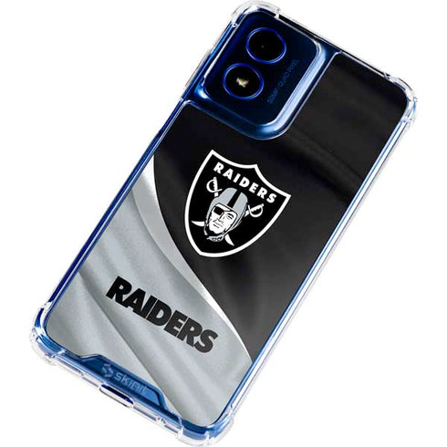 NFL Las Vegas Raiders Moto G 5G (2024) Clear Case