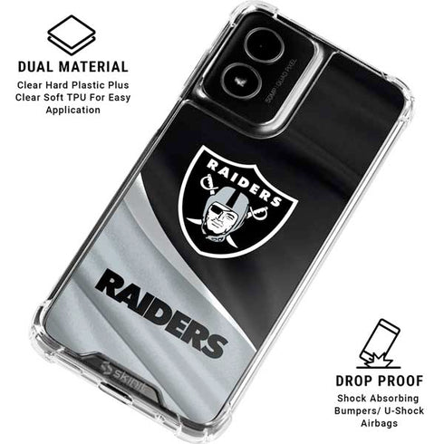 NFL Las Vegas Raiders Moto G Power 5G (2024) Clear Case
