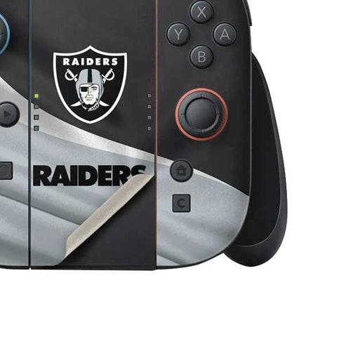 NFL Las Vegas Raiders Nintendo Switch 2 (2025) Joy-Con Controller Skin