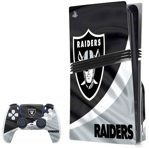 NFL Las Vegas Raiders PS5 Pro Disk Bundle Skin