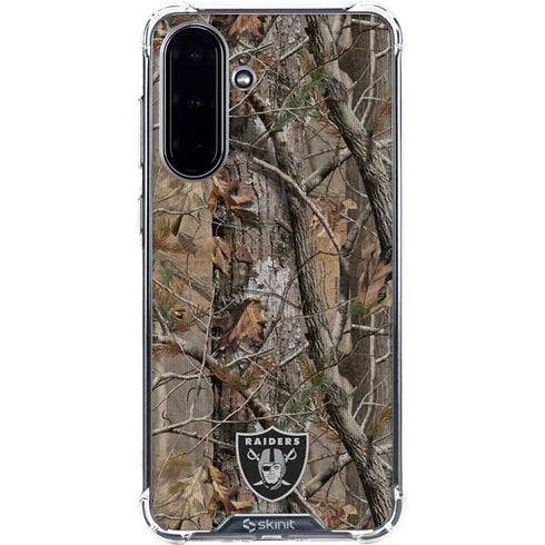 NFL Las Vegas Raiders Realtree AP Camo Galaxy A36 5G Clear Case