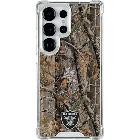 NFL Las Vegas Raiders Realtree AP Camo Galaxy S25 Ultra Clear Case