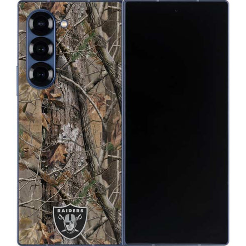 NFL Las Vegas Raiders Realtree AP Camo Galaxy Z Fold6 Skin