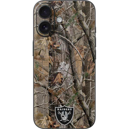 NFL Las Vegas Raiders Realtree AP Camo iPhone 16 Skin