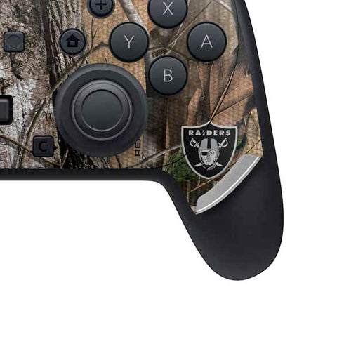 NFL Las Vegas Raiders Realtree AP Camo Nintendo Switch 2 (2025) Pro Controller Skin
