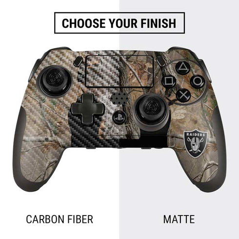 NFL Las Vegas Raiders Realtree AP Camo PlayStation Scuf Vantage 2 Controller Skin