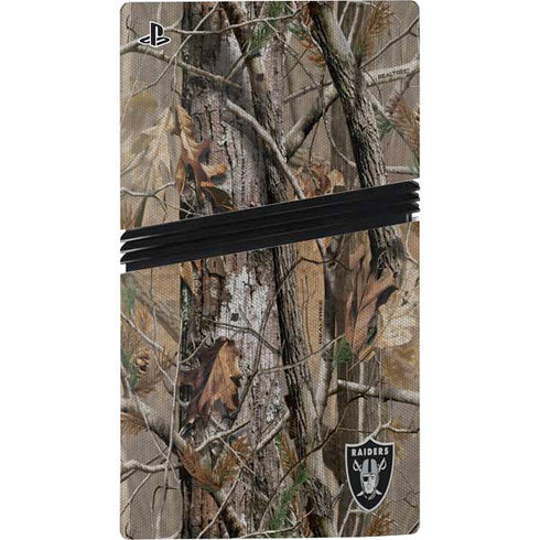 NFL Las Vegas Raiders Realtree AP Camo PS5 Pro Console Skin
