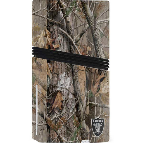NFL Las Vegas Raiders Realtree AP Camo PS5 Pro Disk Console Skin