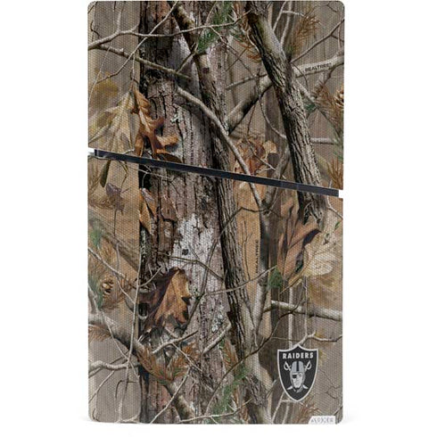 NFL Las Vegas Raiders Realtree AP Camo PS5 Slim Digital Edition Console Skin