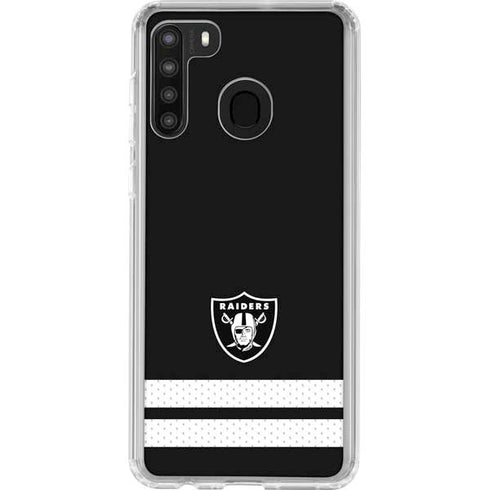 NFL Las Vegas Raiders Shutout Galaxy A21 Clear Case