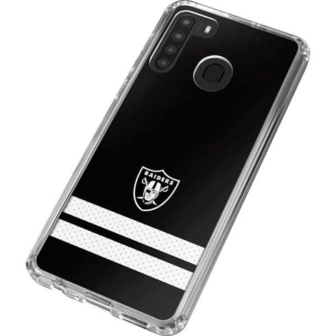 NFL Las Vegas Raiders Shutout Galaxy A21 Clear Case