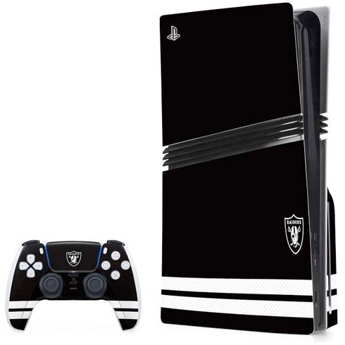 NFL Las Vegas Raiders Shutout PS5 Pro Disk Bundle Skin