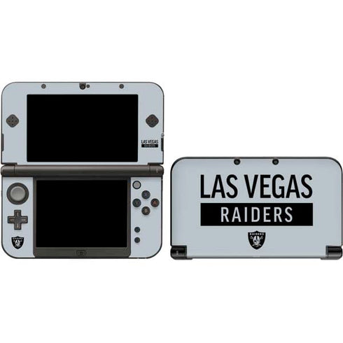 NFL Las Vegas Raiders Silver Performance Series 3DS XL 2015 Skin