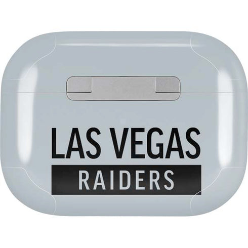 NFL Las Vegas Raiders Silver Performance Series AirPods Skins