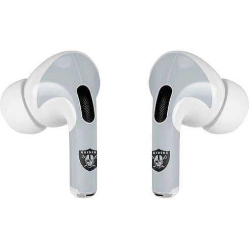 NFL Las Vegas Raiders Silver Performance Series AirPods Skins