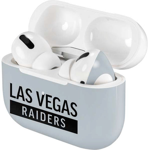 NFL Las Vegas Raiders Silver Performance Series AirPods Skins