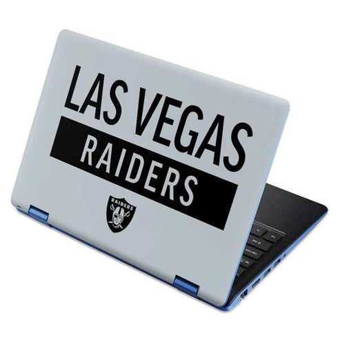 NFL Las Vegas Raiders Silver Performance Series Aspire R11 11.6in Skin