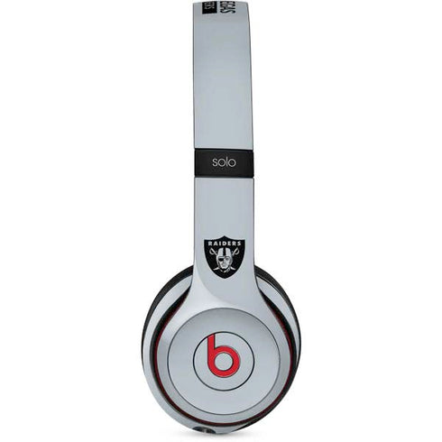 NFL Las Vegas Raiders Silver Performance Series Beats Solo 3 Wireless Skin