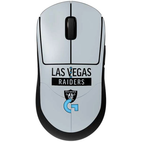 NFL Las Vegas Raiders Silver Performance Series G Pro Wireless Gaming Mouse Skin