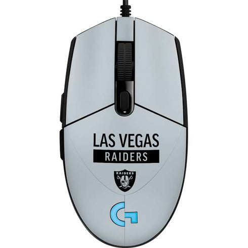 NFL Las Vegas Raiders Silver Performance Series G203 Prodigy RGB Wired Gaming Mouse Skin
