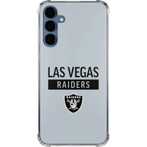 NFL Las Vegas Raiders Silver Performance Series Galaxy A35 5G Clear Case