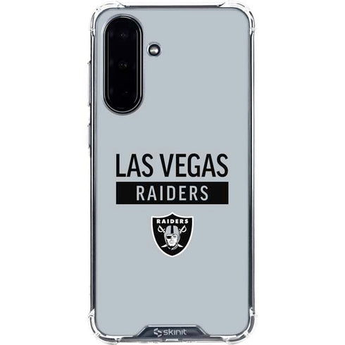 NFL Las Vegas Raiders Silver Performance Series Galaxy A36 5G Clear Case