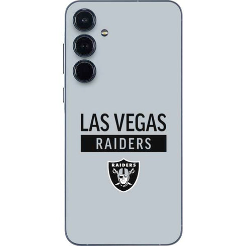 NFL Las Vegas Raiders Silver Performance Series Galaxy A36 5G Skin