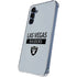 NFL Las Vegas Raiders Silver Performance Series Galaxy A55 5G Clear Case