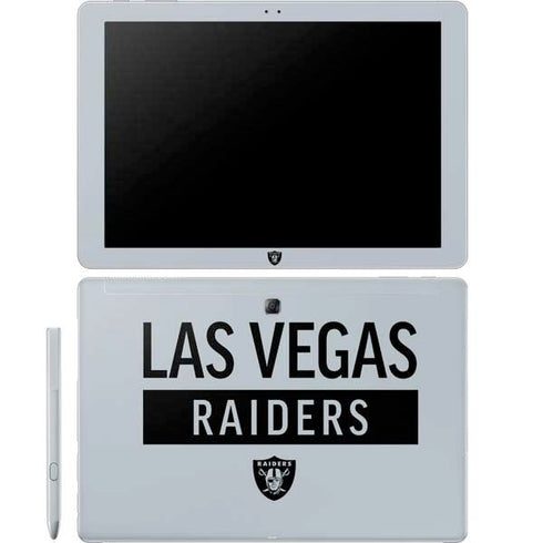 NFL Las Vegas Raiders Silver Performance Series Galaxy Book 12in Skin