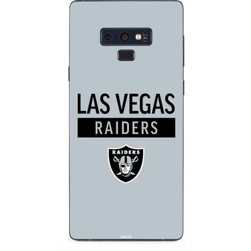 NFL Las Vegas Raiders Silver Performance Series Galaxy Note 9 Skin