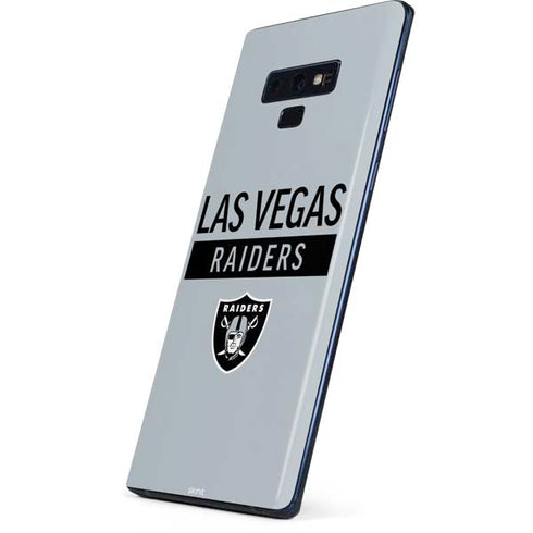 NFL Las Vegas Raiders Silver Performance Series Galaxy Note 9 Skin