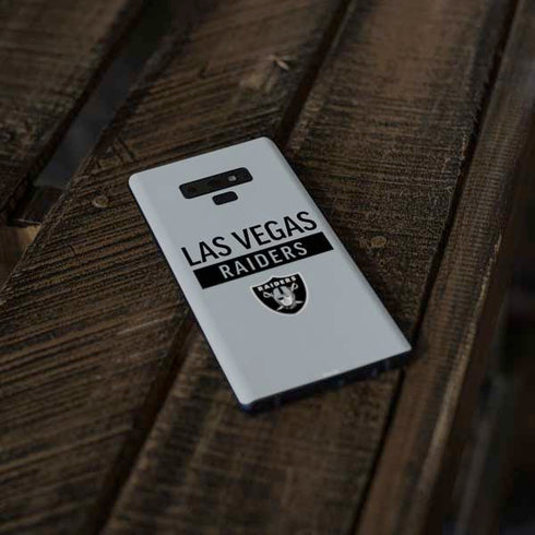 NFL Las Vegas Raiders Silver Performance Series Galaxy Note 9 Skin