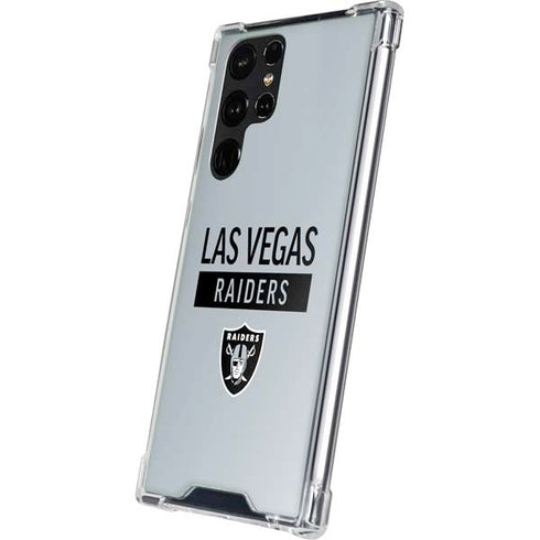 NFL Las Vegas Raiders Silver Performance Series Galaxy S23 Ultra Clear Case